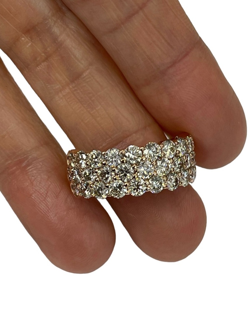 4.9 carat Genuine Diamond 14k Gold Ring - Picture 3 of 17